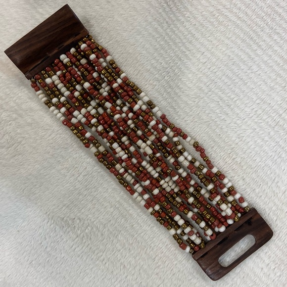 Jewelry | Bead Strings With Wooden Clasp | Poshmark